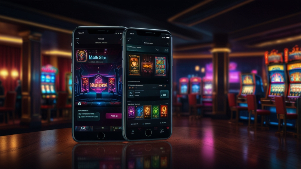 Móvil con pantalla de descarga e instalación de Bet Portal App